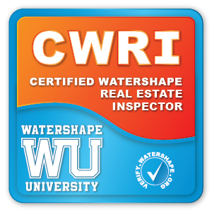 Watershape University Certified Watershape Real Estate Inspector